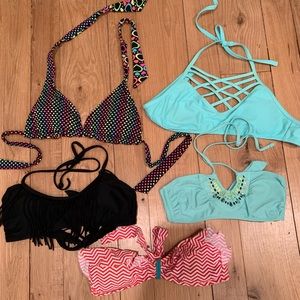 Swim suit tops. Size medium! Bundle